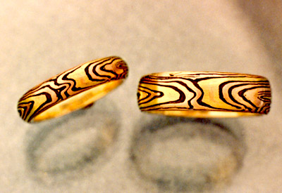 Natural Mokume Bands