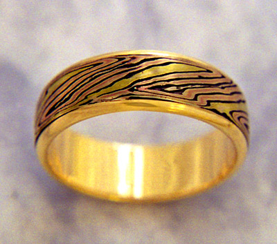 Classic Mokume: Yellow Gold