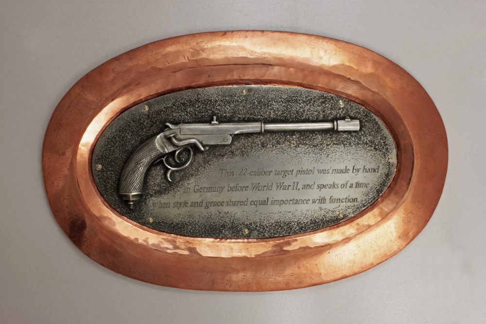 Target Pistol Plaque