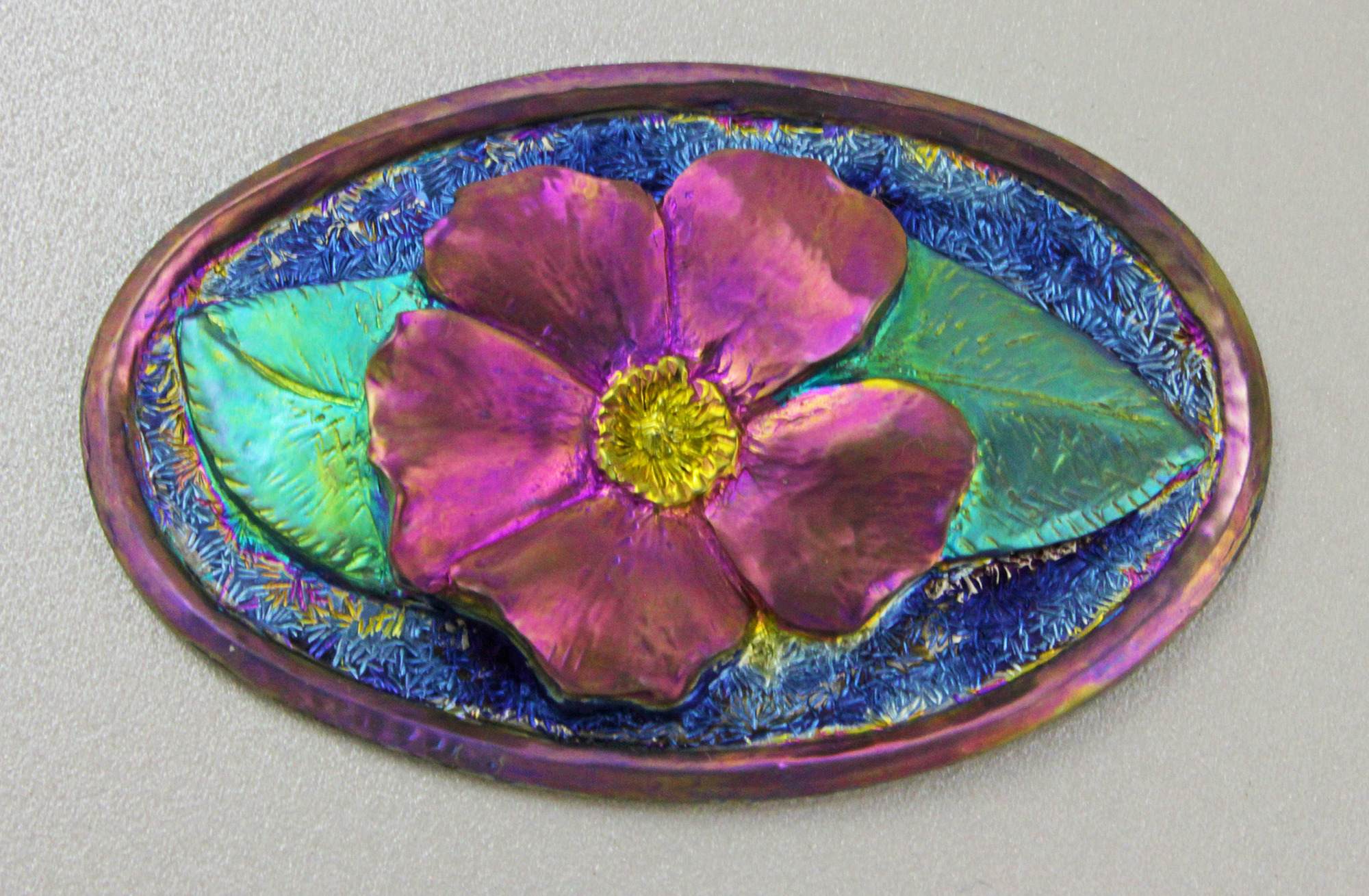 Chased Niobium Rose