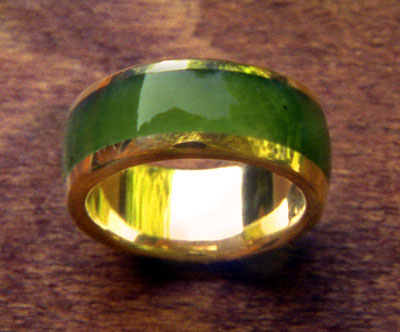 Jade Inlay Ring