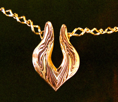 Mokume Pendant