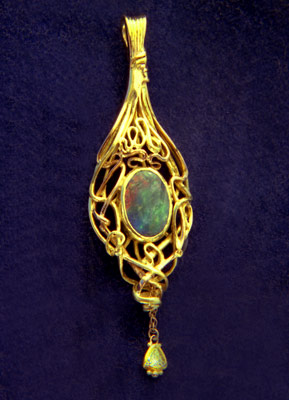 Black Opal Pendant