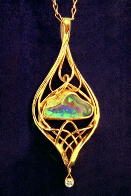 Mobius Opal Pendant