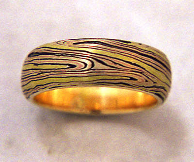 Natural Mokume Ring